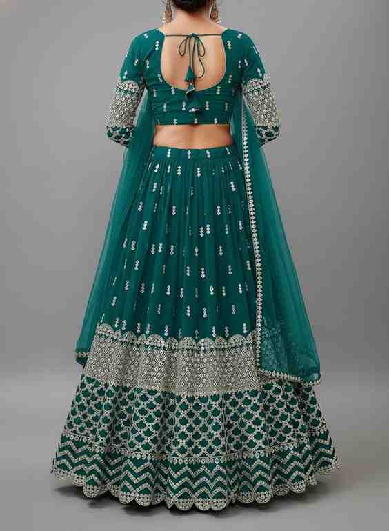 Green Lehenga Choli - Image 2