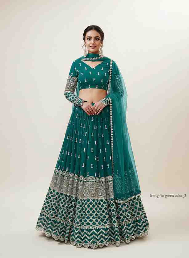 Green Lehenga Choli - Image 7